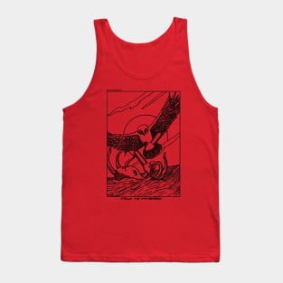 Owl and Octopus Husqvarnarok Tank Top